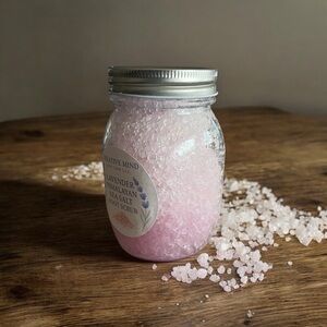 Handcrafted Lavender Himalayan sea salt foot scrub